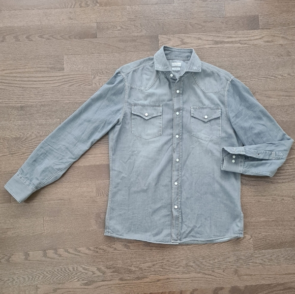 Brunello Cucinelli denim shirt size L - Picture 4 of 4